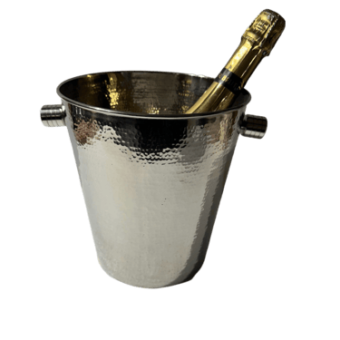 Hand Hammered Silver Champagne Cooler