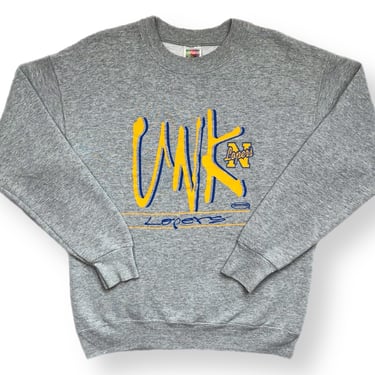 Vintage 90s University of Nebraska Kearny Lopers Collegiate Graphic Crewneck Sweatshirt Pullover Size Medium 