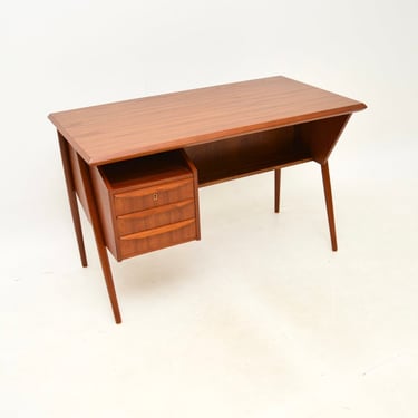 Danish Vintage Teak Desk by Gunnar Nielsen for Tibergaard