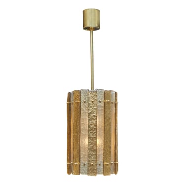 Murano Glass Striped Gold Lantern