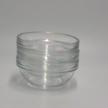 vintage arcoroc glass dipping bowls set of three 