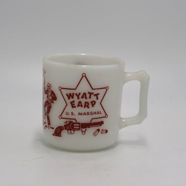 vintage Anchor Hocking Wyatt Earp Mug 