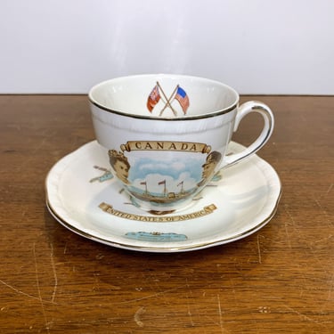Vintage Alfred Meakin Opening of The St. Lawrence Seaway Tea Cup and Saucer 