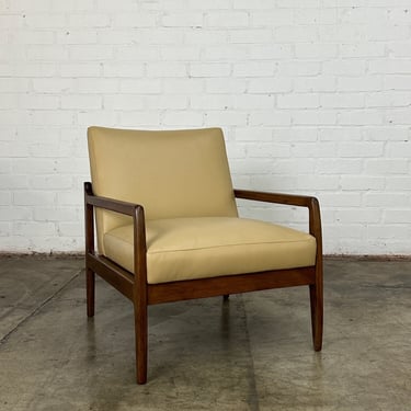 Leather Mid Century Lounge Chair 