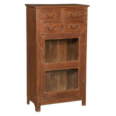 Teak Cabinet with Glass