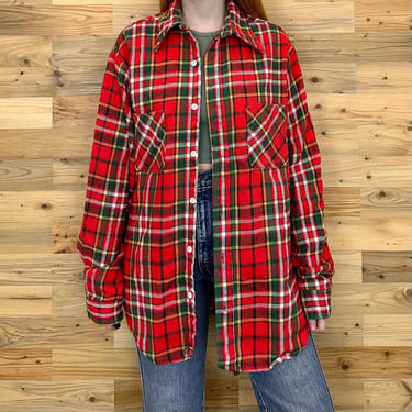 60's Big Mac JCPenney True Vintage Plaid Flannel Shirt 