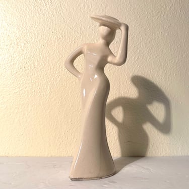 Vintage 1980s Ceramic Dancing Women Figurine 