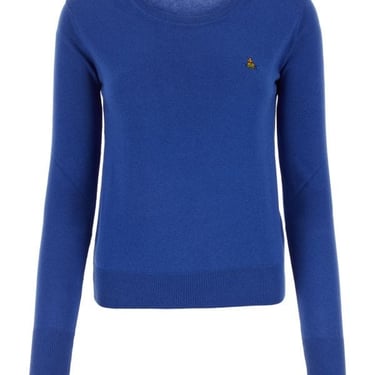 Vivienne Westwood Woman Electric Blue Cotton Blend Bea Sweater