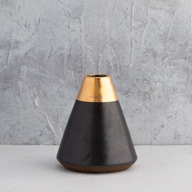 Gold Deco Bud Vase