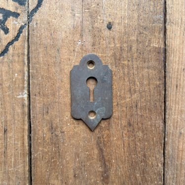 Early Cast Salvaged Door Keyhole Plate 