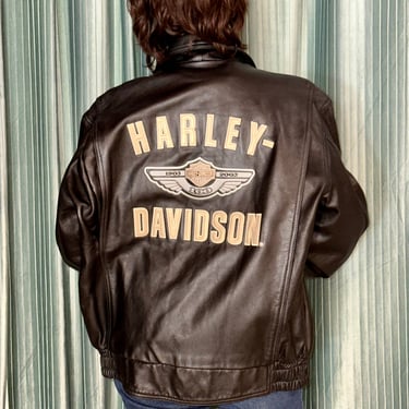 Vintage Harley Davidson Biker Jacket