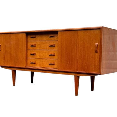 Free Shipping Within Continental US - Vintage Danish Mid Century Modern Credenza by Clausen and Sons . Dovetail Drawers. Adjustable Shelves. 