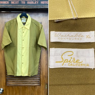 60s vintage rayon silk shirt