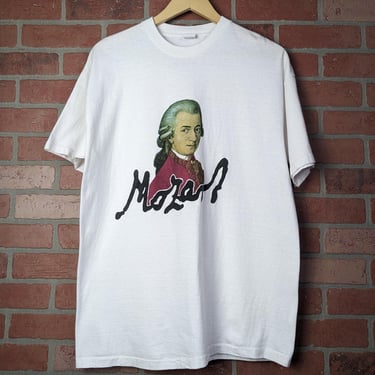 Vintage 90s Mozart Classical Composer ORIGINAL Graphic Tee - Extra Large 