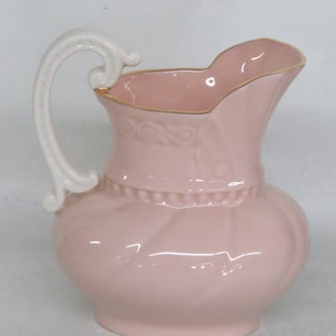 Lenox Pink and Cream Small Pitcher Creamer Colonial Collection 2780B