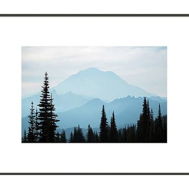 Mountain Wall Art, Forest Photography, Mt Rainier National Park Wall Art, Cascade Mountain Print, Washington State Photo, Mountain Photo Art 