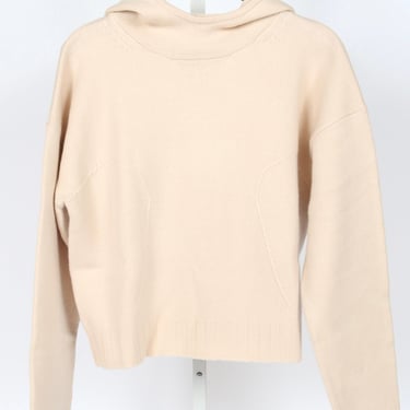 Alps Boiled Wool Hoodie - Cream