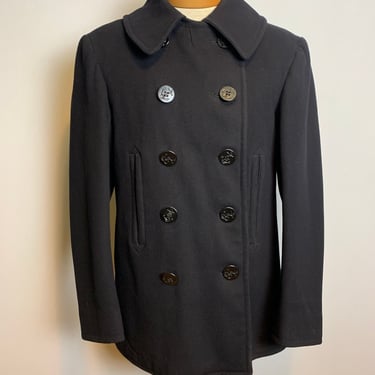 Vintage WWII Era Navy Peacoat, Size 38 