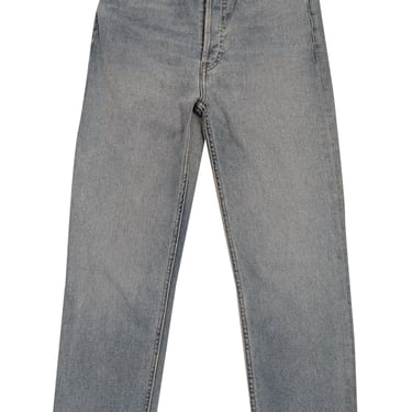 RE/DONE - Light Wash Straight Leg Jeans w/ Raw Hem Sz 4