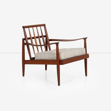 Sam Maloof Hunter Lounge Chair in solid Oiled Walnut  1950s