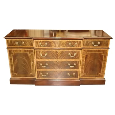 Flame Mahogany Councill Craftsman Chippendale Style Sideboard Buffet