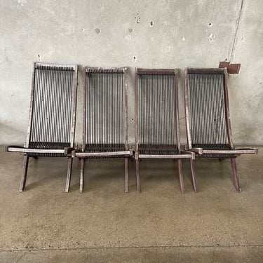 Teakwood Folding Chairs - set of 4