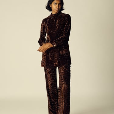 1960s Brown Velvet Suit