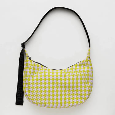 Nylon Crescent Bag in Pistachio Pixel