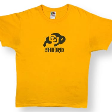 Vintage 90s/00s University of Colorado “The Herd” Double Sided Alumni T-Shirt Size Medium/Large 