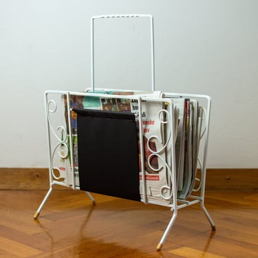 60’s Newspaper Stand | Vintage Magazine Holder | Mid-century Magazine Rack | Vintage Home Decor 