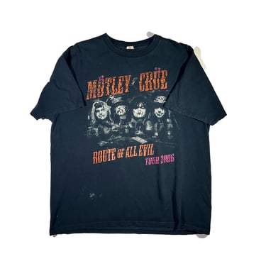 Vintage Motley Crue T-Shirt Band Route of all Evil