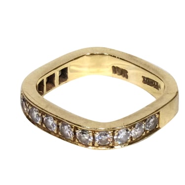 Daven - 18k Gold Rectangular Ring Sz 5