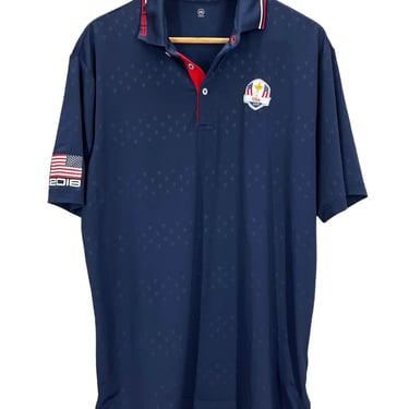 Polo Ralph Lauren RLX 2018 USA Ryder Cup Golf Shirt Medium Excellent Condition