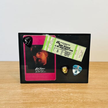 Vintage Bob Seger & The Silver Bullet Band 1978 Concert Ticket and Guitar Picks 