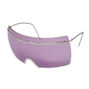 Chanel Purple Oversized Rimless Sunglasses
