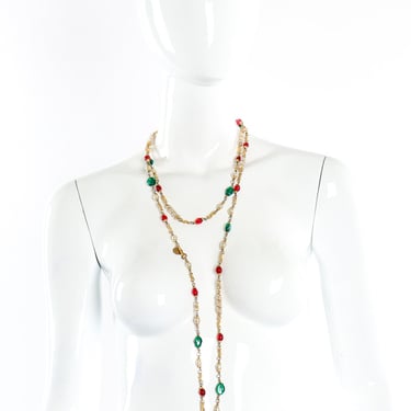 1984 Gripoix Pearl Sautoir Necklace