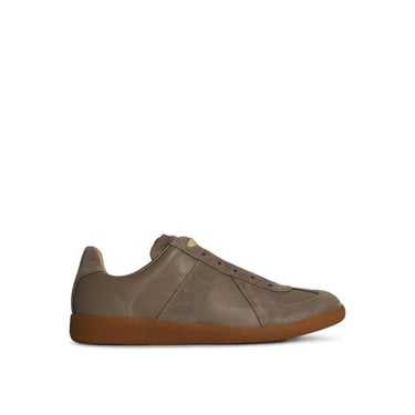 Maison Margiela 'Replica' Grey Leather Sneakers Man