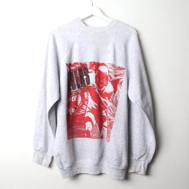 vintage San Francisco 49ers HEATHER gray vintage 1990s oversize slouchy NFL football sweatshirt -- size XL tall -- Free Shipping U.S.A 