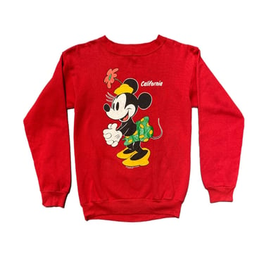 (M) Red California Minnie Mouse by Sherry Mig Crewneck 081622 JF