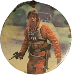 70s/80s Original 1980 Luke Skywalker Button/pinback By Lucas Ltd