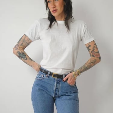 1980's Deadstock Thin White T-shirt