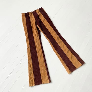 1990s Striped Brown Corduroy Pants 