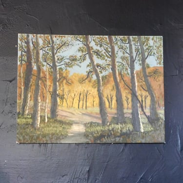 Original Trail In A Forest Painting Unframed