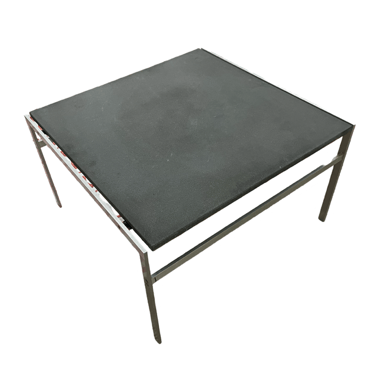 Occasional Table<br />Slate Stone with Metal<br />L 30 x W 29 x H 17