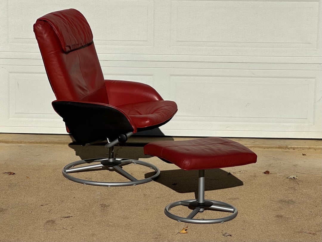 Red Chair Ikea Reclining Office Chair Vintage Malung Lounge Chair