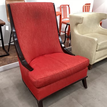 Red MCM Accent Chair