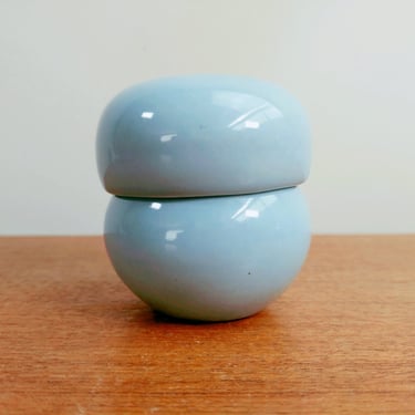 Vintage Iroquois Casual China | Stacking Salt and Pepper Shakers | Russel Wright | Ice Blue 