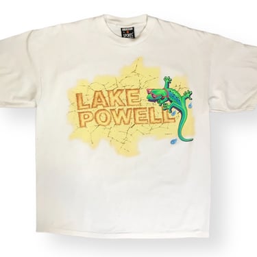 Vintage 1991 Lake Powell, Utah Habitat Gecko Nature Single Stitch Graphic T-Shirt Size XL 