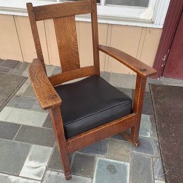 Mission oak rocking chair by Limbert 