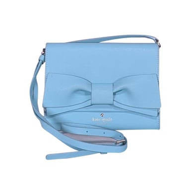 Kate Spade - Aqua Blue Bow Front Saffiano | Current Boutique  display picture 3